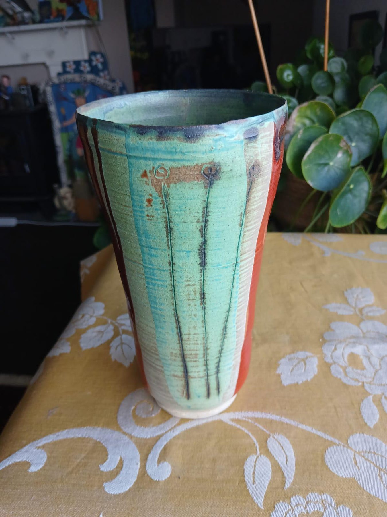 Tall beaker/vase by Graham Matthews